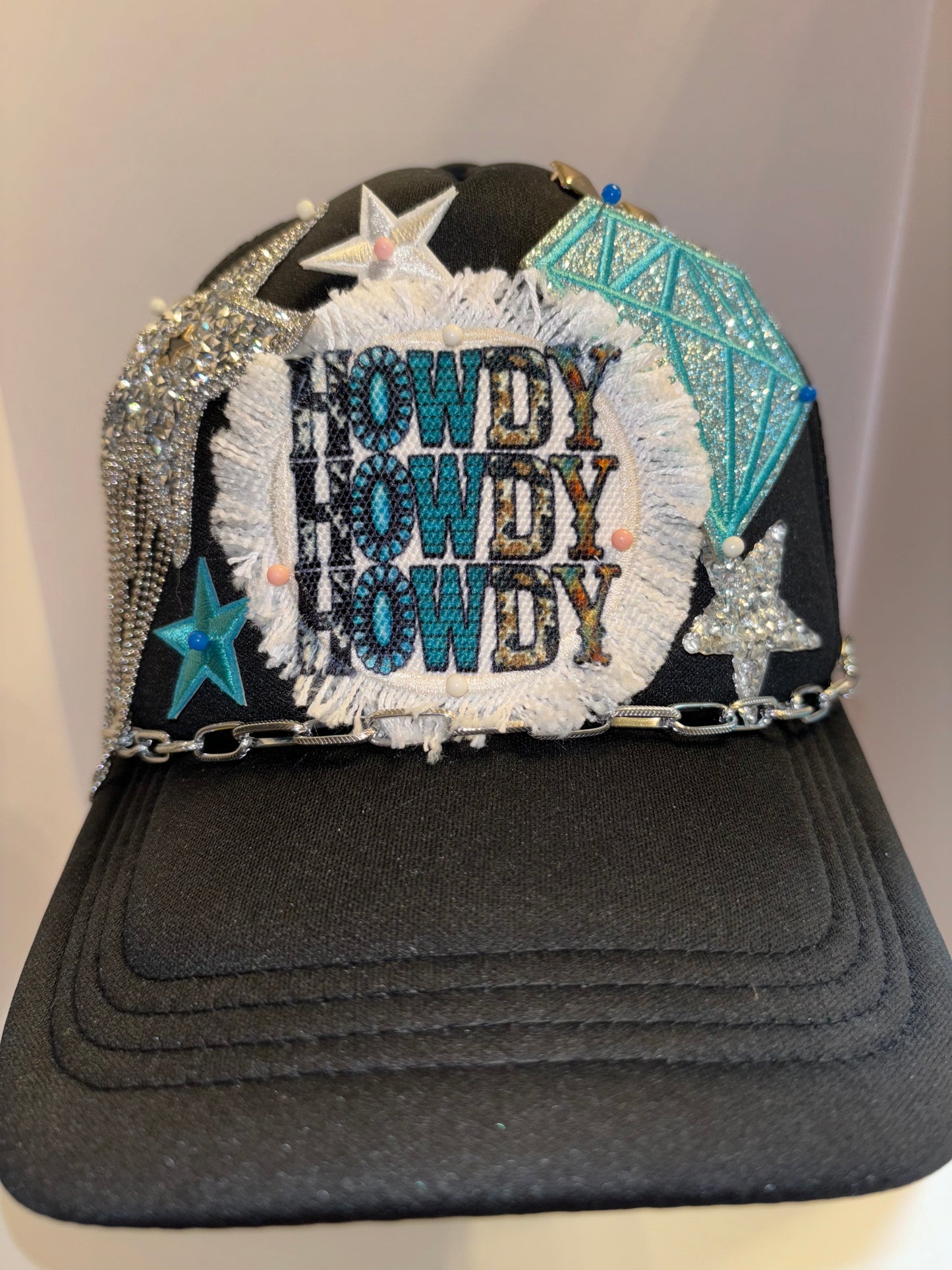 Trucker Patch Hat Cowgirl Howdy Theme