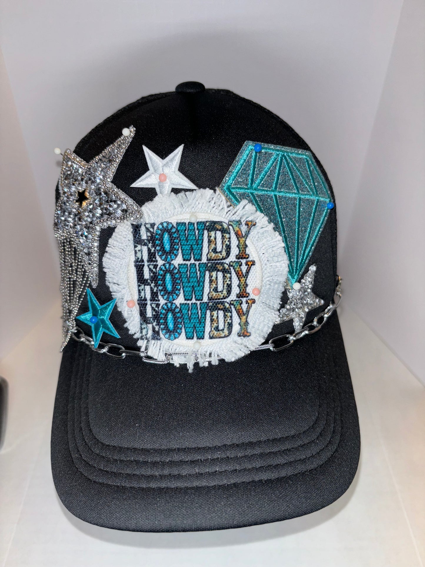 Trucker Patch Hat Cowgirl Howdy Theme