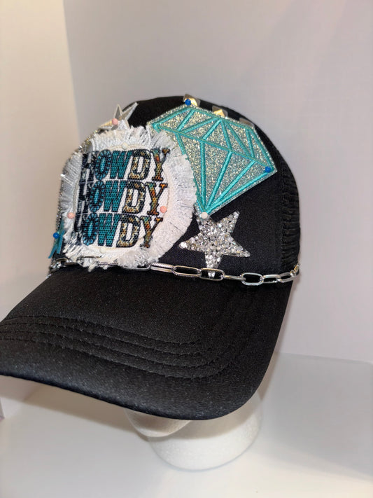 Trucker Patch Hat Cowgirl Howdy Theme