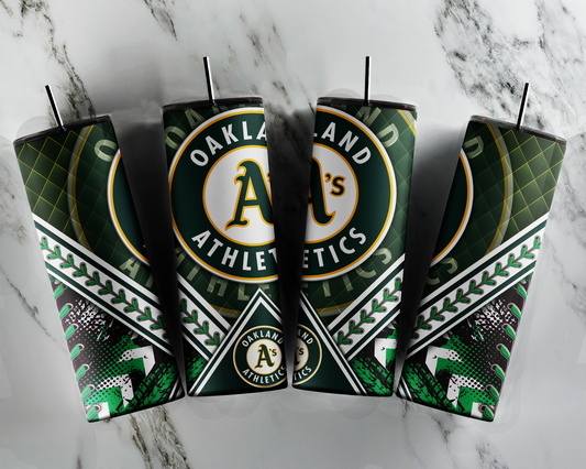Oakland A's Sublimation Tumbler