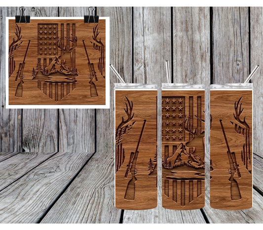 Deer Hunter Sublimation Tumbler