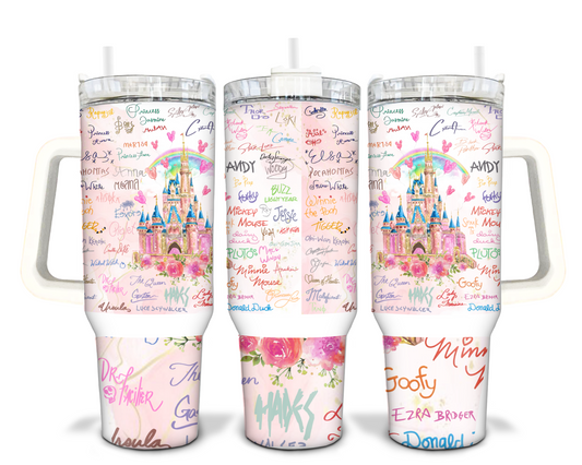 Disney Castle Princess Castle 40oz Sublimation Tumbler