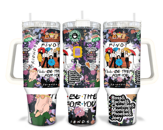 Friends Collage TV Show 40oz Sublimation Tumbler