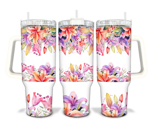 Lilly Lillies 40oz Sublimation Tumbler