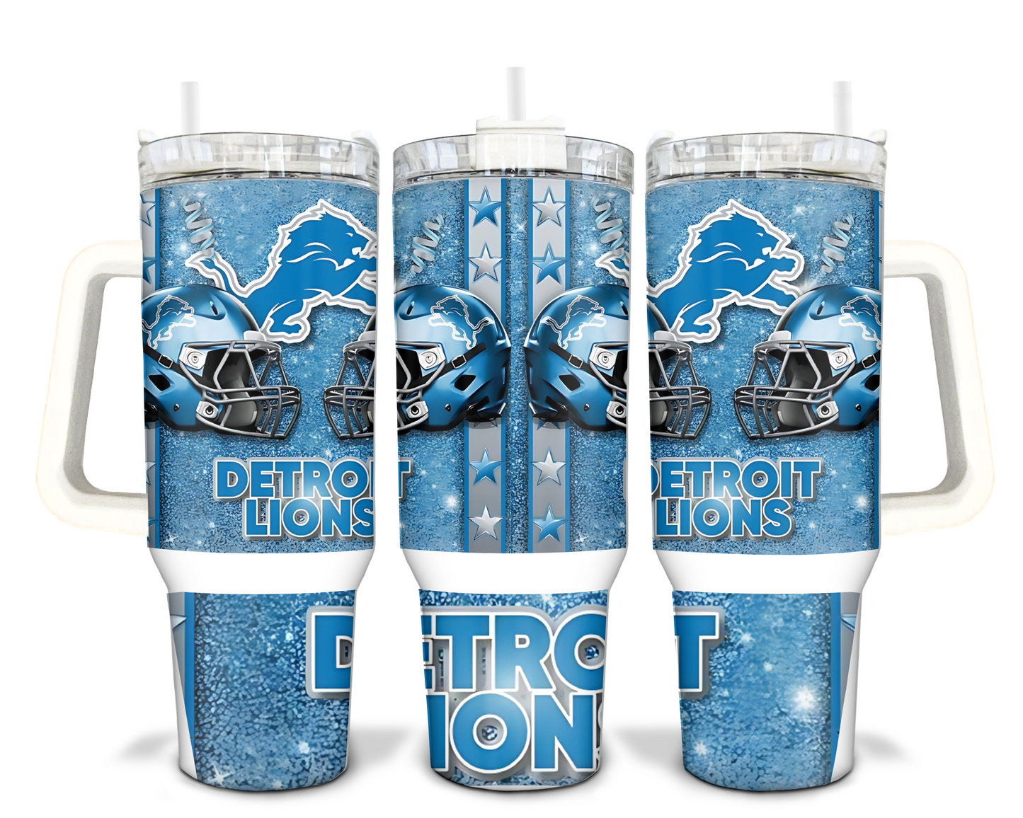 NFL Football 40oz Handle Sublimation Tumbler