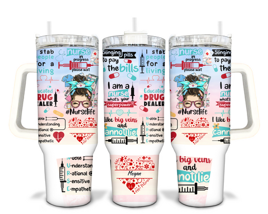 Nurse 40oz Sublimation Tumbler