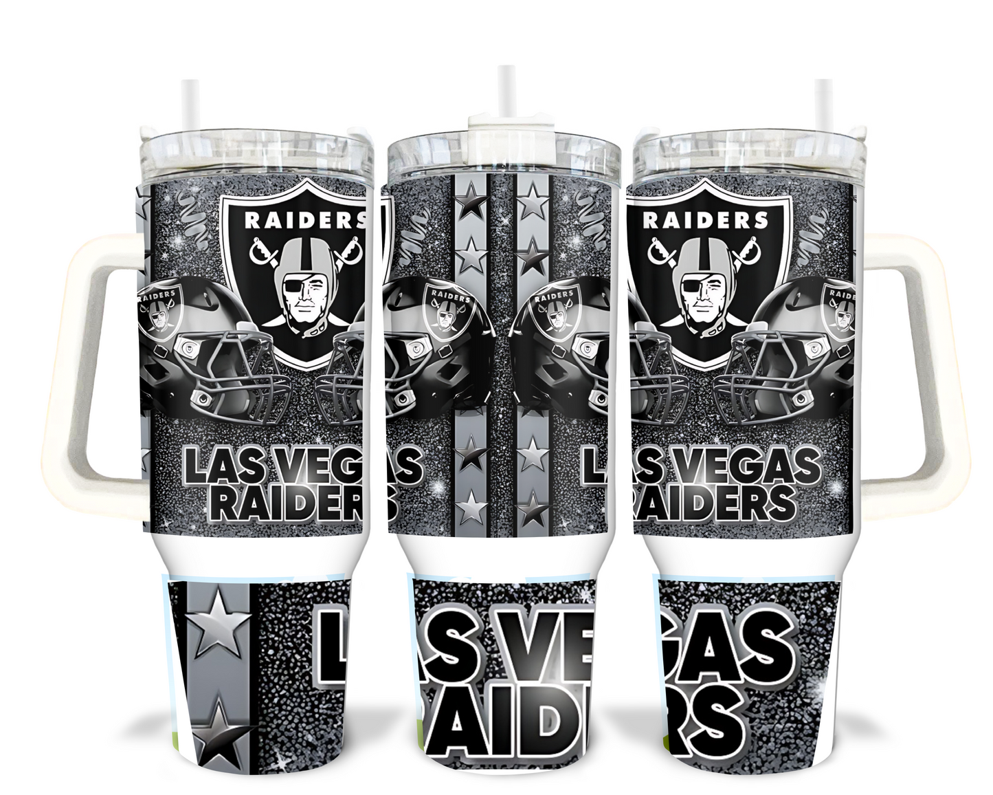 NFL Football 40oz Handle Sublimation Tumbler