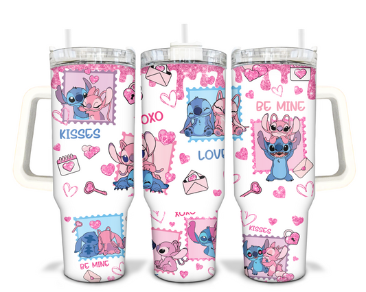 Stitch Valentines Day 40oz Sublimation Tumbler