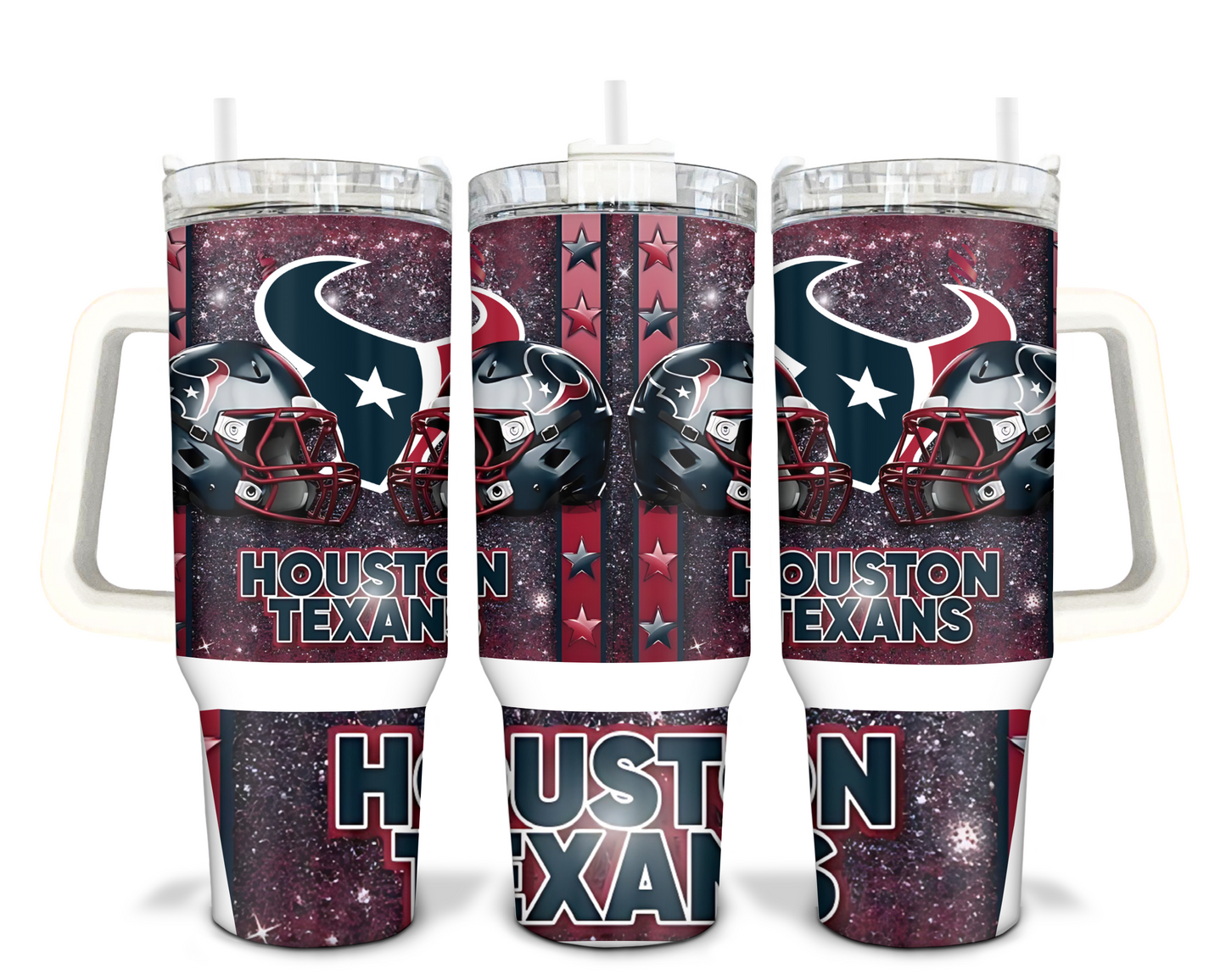 NFL Football 40oz Handle Sublimation Tumbler