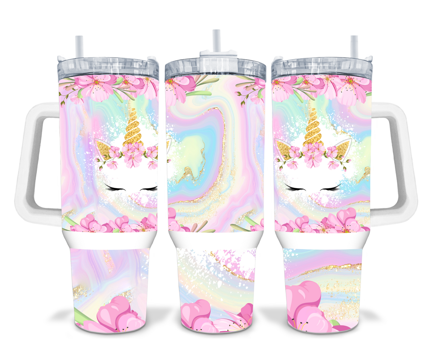 Unicorn 40oz Sublimation Tumbler