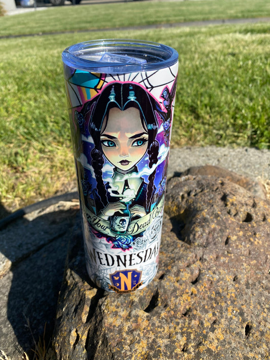 Wednesday Addams Sublimation Tumbler