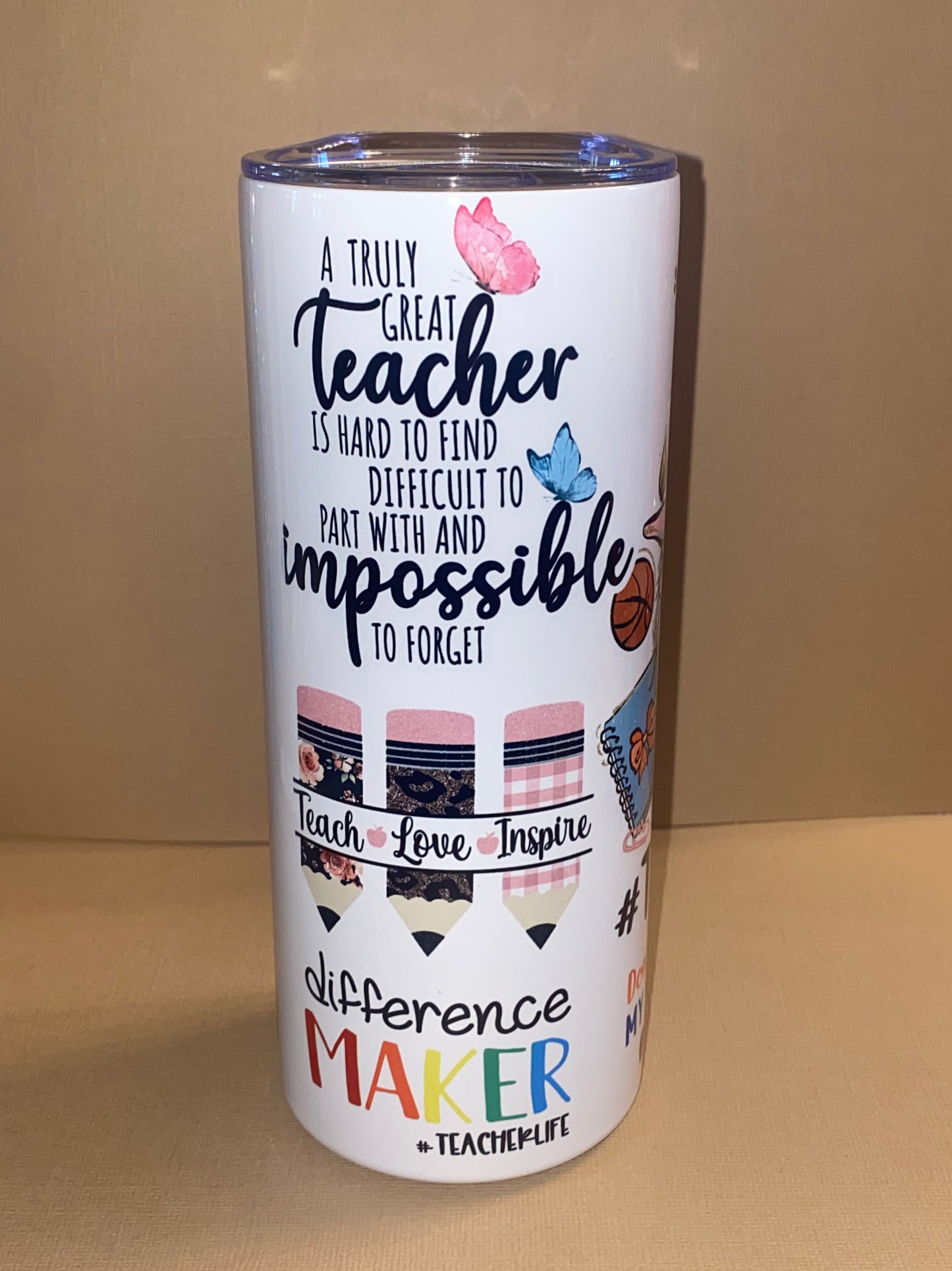 Teacher Life Sublimation Tumbler