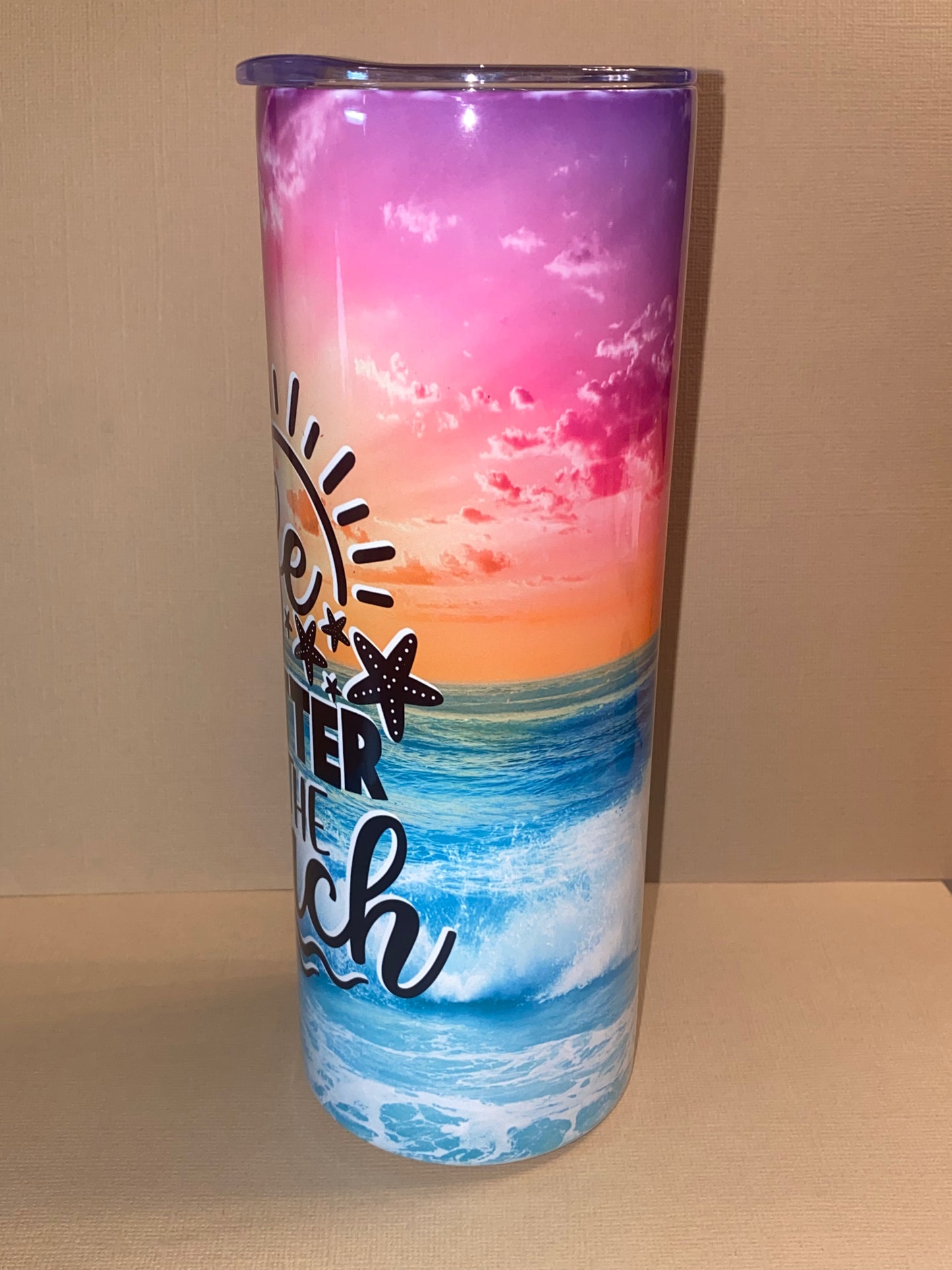 Beach Life Sublimation Tumbler