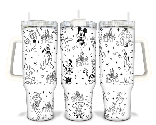 Mickey Mouse Disney 40oz Sublimation Tumbler