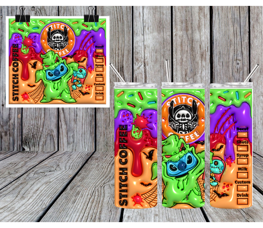 Halloween Stitch Sublimation Tumbler