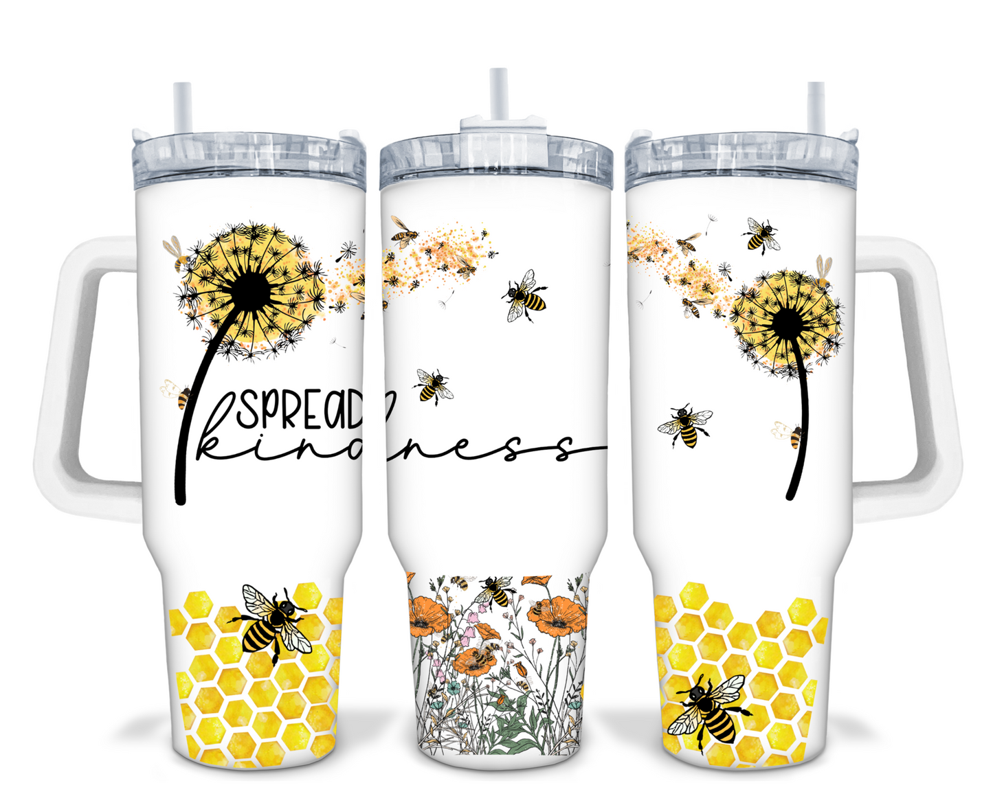 Spread Kindness Dandelion 40oz Sublimation Tumbler