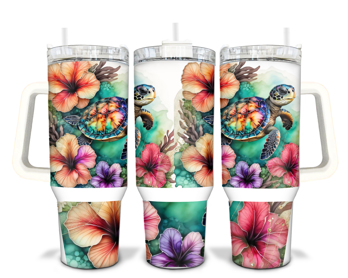 Turtles 40oz Sublimation Tumbler