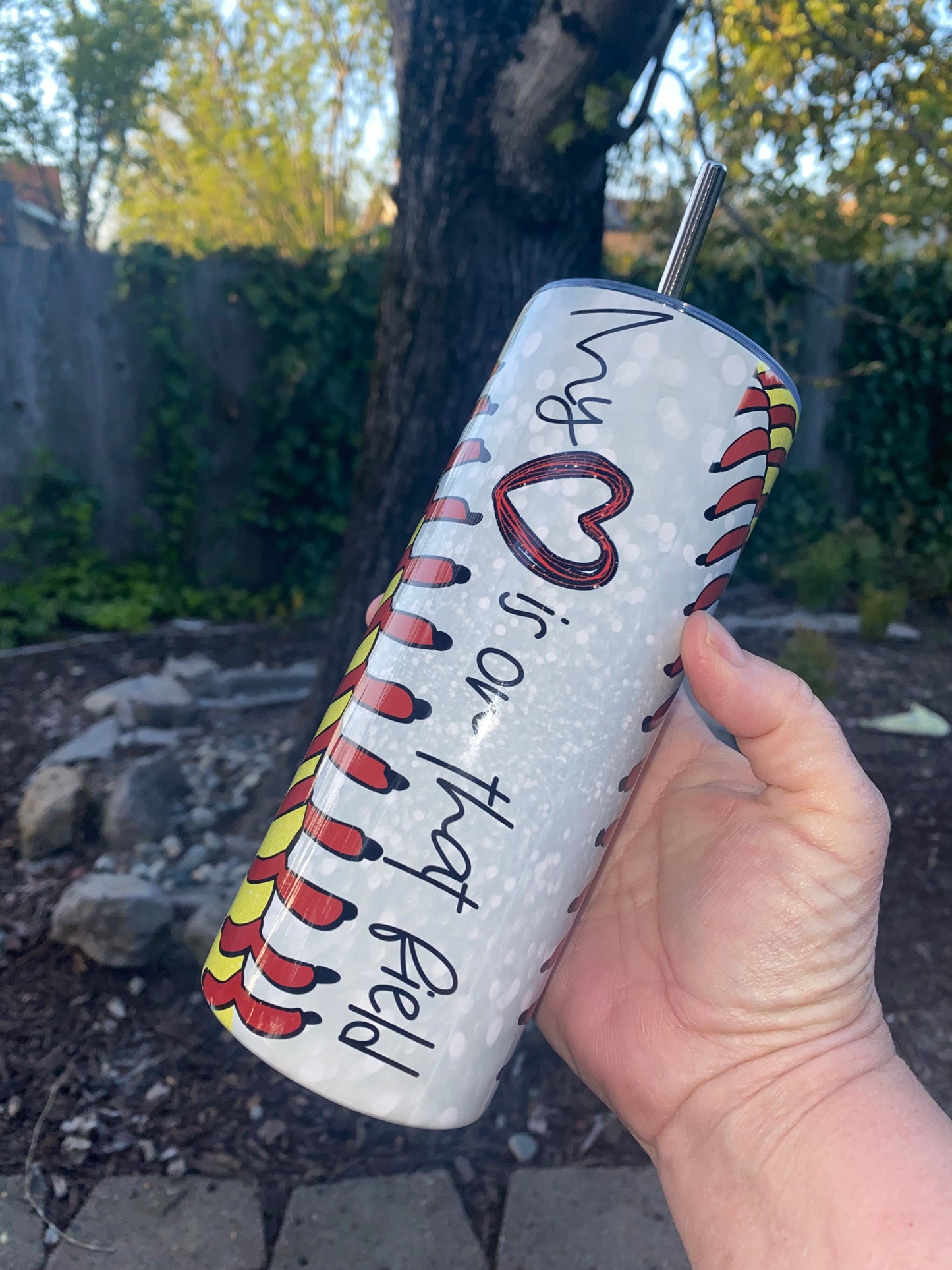 Softball Mom Sublimation Tumbler