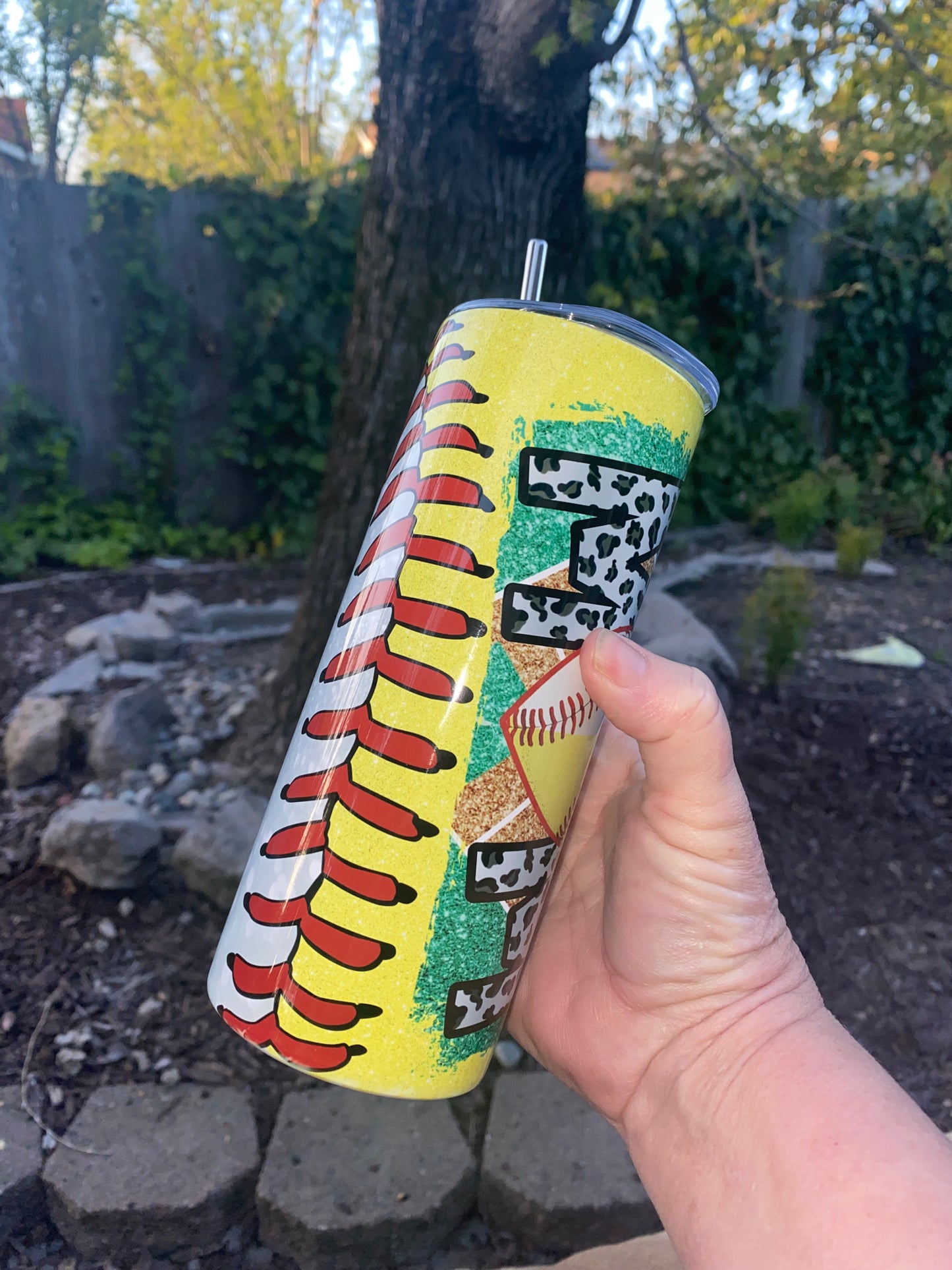 Softball Mom Sublimation Tumbler