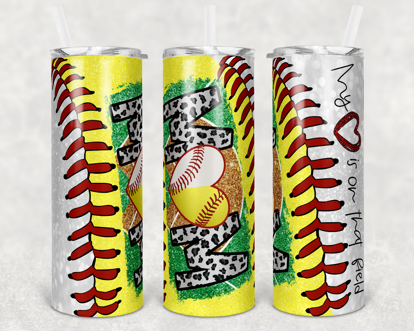 Softball Mom Sublimation Tumbler