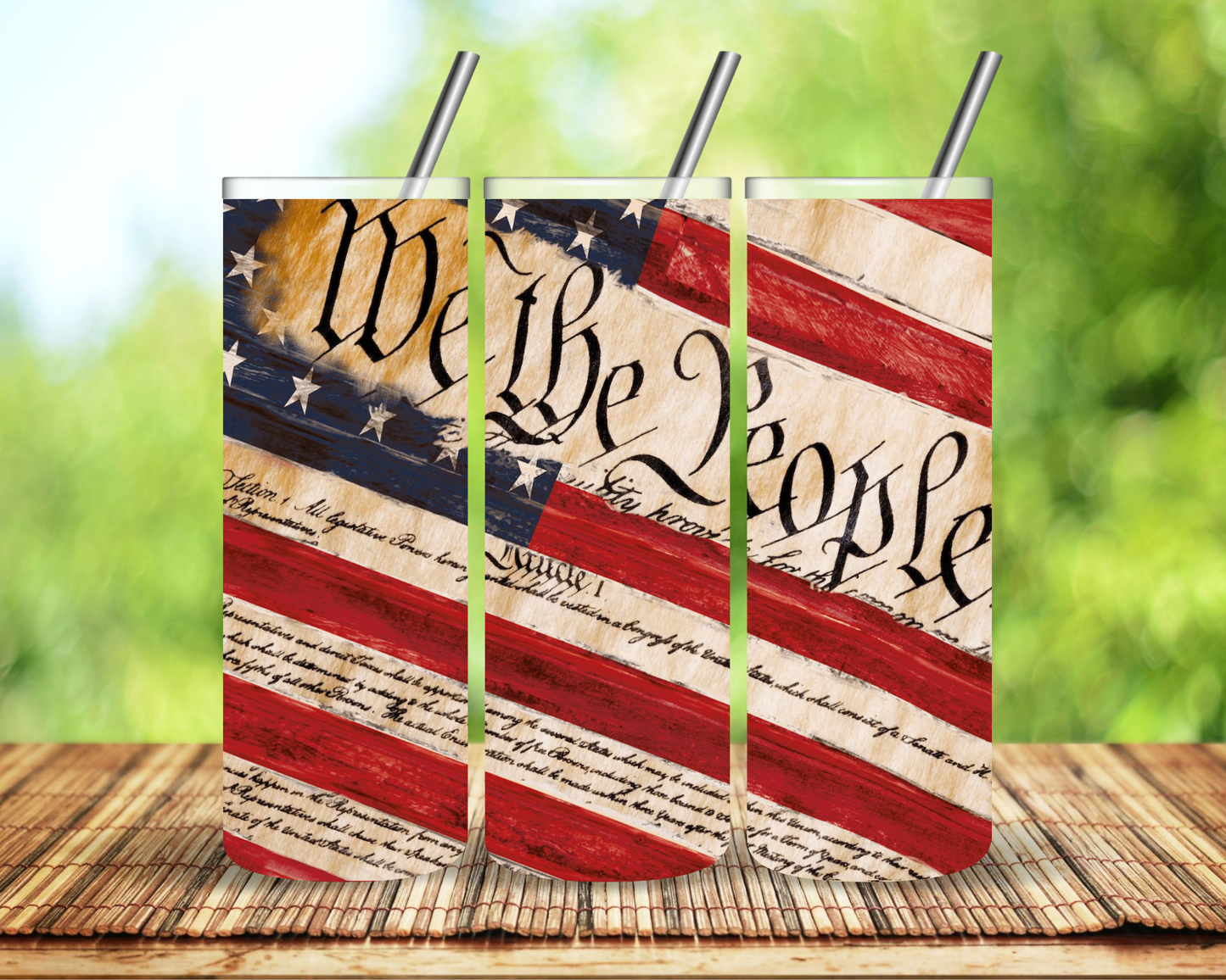 We The People Print Sublimation Tumbler